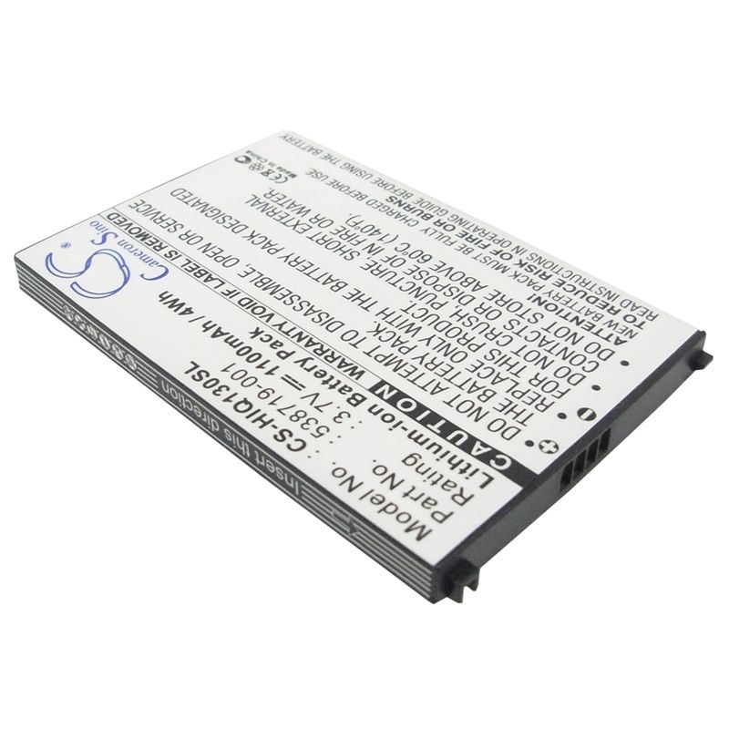 Li-ion Battery fits Hp, glisten k3, ipaq glisten, ipaq k3 3.7V, 1100mAh Mobile & SmartPhone Cameron Sino Technology Limited