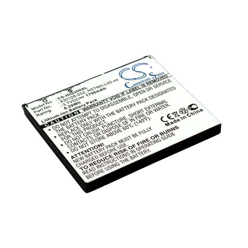 Li-ion Battery Fits Hp, Ipaq 300, Ipaq 310, Ipaq 312 3.7v, 1700mah PDA & Pocket PC Cameron Sino Technology Limited