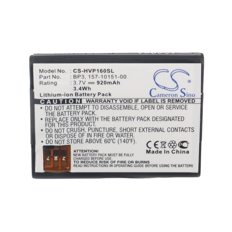 Li-ion Battery fits Hp, p160u, p160ueu, veer 3.7V, 920mAh Mobile & SmartPhone Cameron Sino Technology Limited