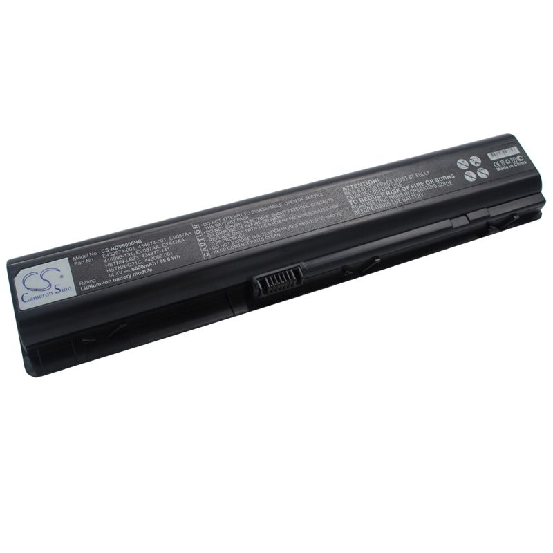 Li-ion Battery fits Hp, pavilion Dv9000, pavilion Dv9000ea, pavilion Dv9000t 14.4V, 6600mAh Notebook & Laptop Cameron Sino Technology Limited