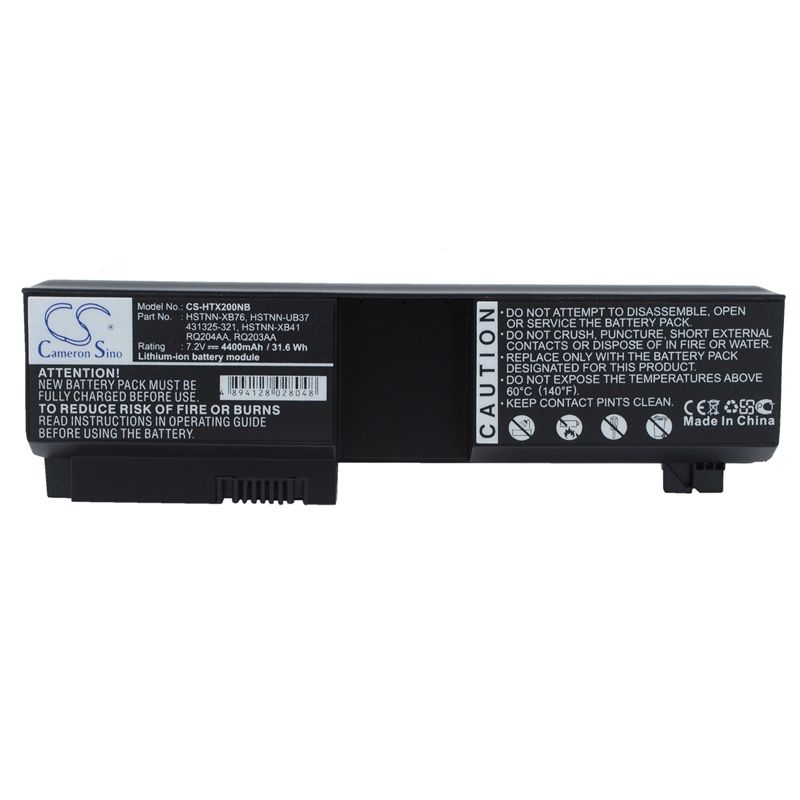 Li-ion Battery fits Hp, pavilion Tx1000, pavilion Tx1000z, pavilion Tx1001au 7.2V, 4400mAh Notebook & Laptop Cameron Sino Technology Limited