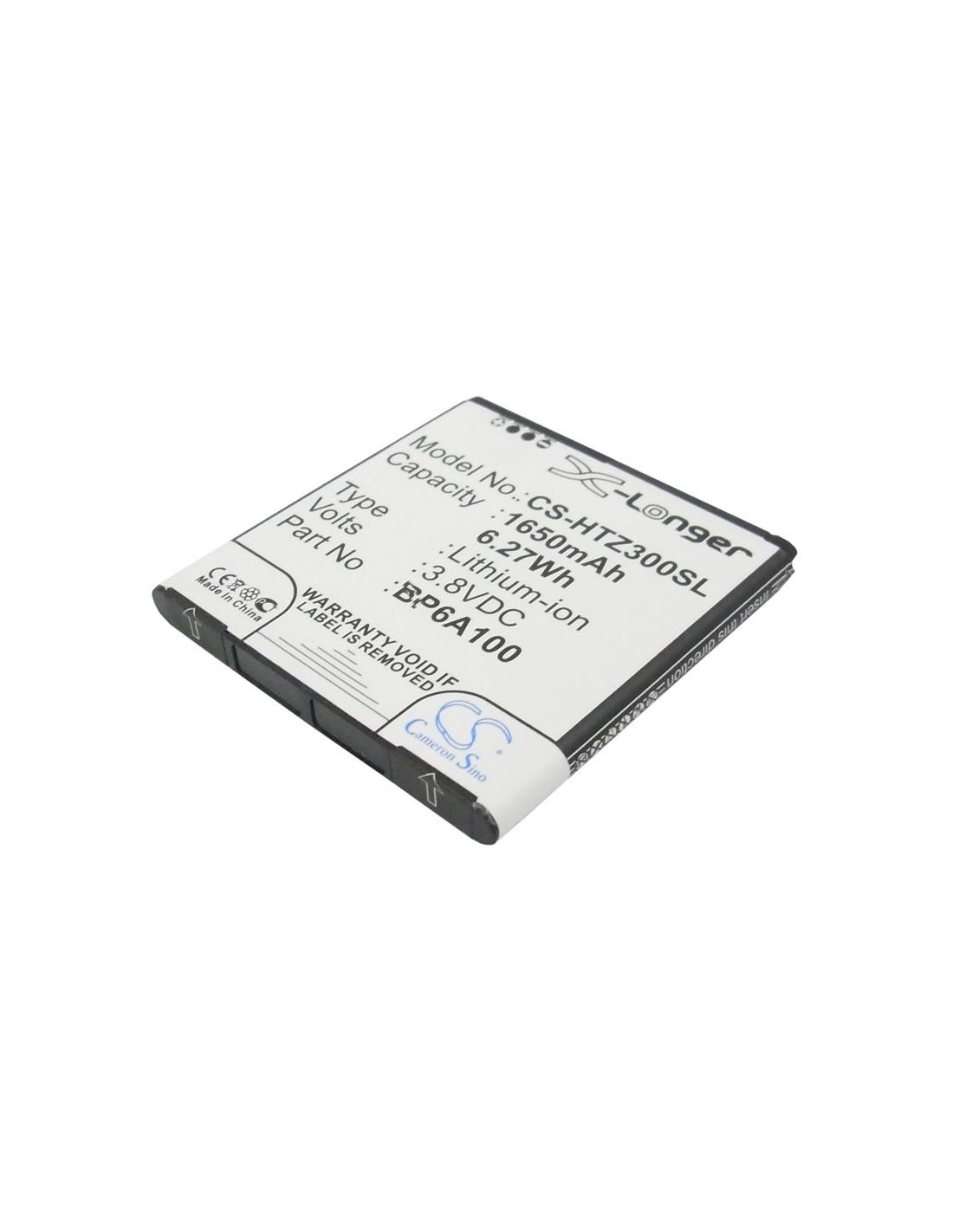 Li-ion Battery fits Htc, 0pa6a100, desire 300, desire 301 3.8V, 1650mAh Mobile & SmartPhone Cameron Sino Technology Limited