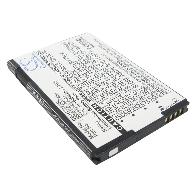 Li-ion Battery fits Htc, 7 mozart, a315c, a3360 3.7V, 1000mAh Mobile & SmartPhone Cameron Sino Technology Limited