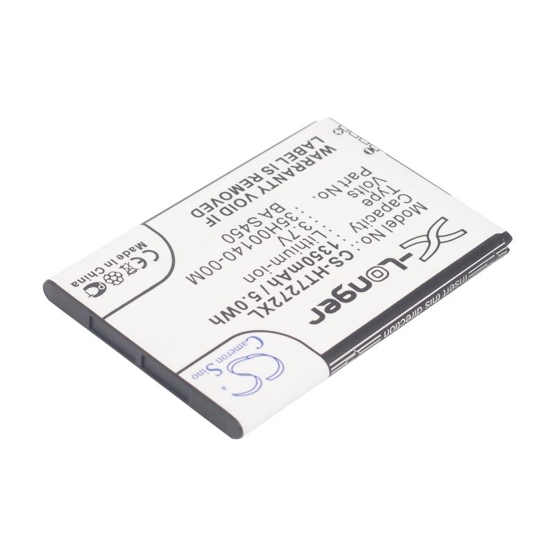 Li-ion Battery fits Htc, 7 mozart, a315c, a3360 3.7V, 1350mAh Mobile & SmartPhone Cameron Sino Technology Limited