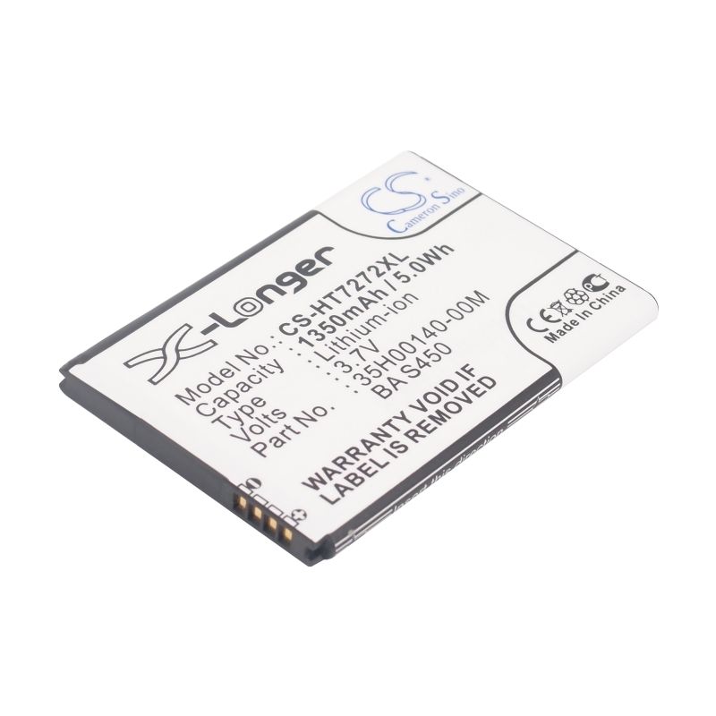 Li-ion Battery fits Htc, 7 mozart, a315c, a3360 3.7V, 1350mAh Mobile & SmartPhone Cameron Sino Technology Limited