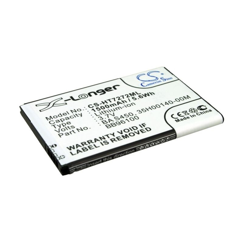Li-ion Battery Fits Htc, 7 Mozart, A7272, Bb96100 3.7v, 1500mah Mobile & SmartPhone Cameron Sino Technology Limited