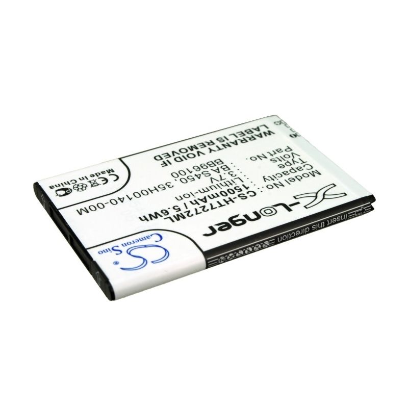 Li-ion Battery Fits Htc, 7 Mozart, A7272, Bb96100 3.7v, 1500mah Mobile & SmartPhone Cameron Sino Technology Limited