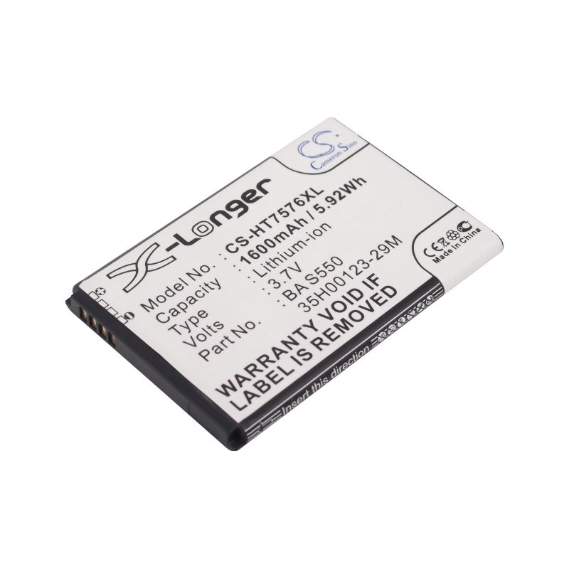Li-ion Battery fits Htc, 7 pro, t7576 3.7V, 1600mAh Mobile & SmartPhone Cameron Sino Technology Limited