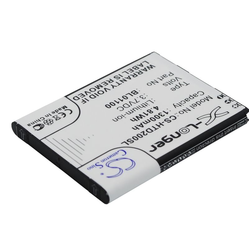 Li-ion Battery Fits Htc, A320e, Desire 200, Desire 200 102e 3.7v, 1300mah Mobile & SmartPhone Cameron Sino Technology Limited