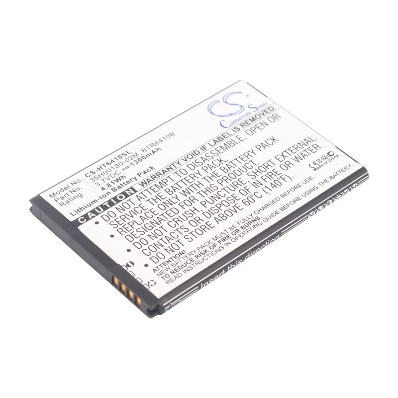 Li-ion Battery fits Htc, adr6410, adr6410l, adr6410lvw 3.7V, 1300mAh Mobile & SmartPhone Cameron Sino Technology Limited
