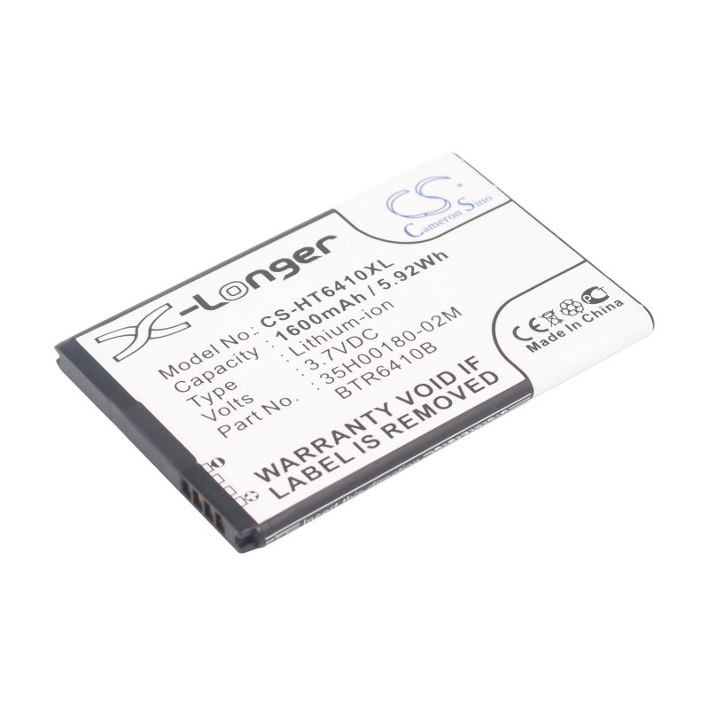 Li-ion Battery fits Htc, adr6410, adr6410l, adr6410lvw 3.7V, 1600mAh Mobile & SmartPhone Cameron Sino Technology Limited