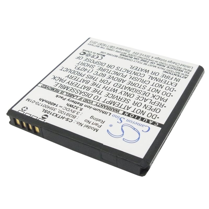Li-ion Battery fits Htc, bass, bunyip, eternity 3.8V, 1400mAh Mobile & SmartPhone Cameron Sino Technology Limited