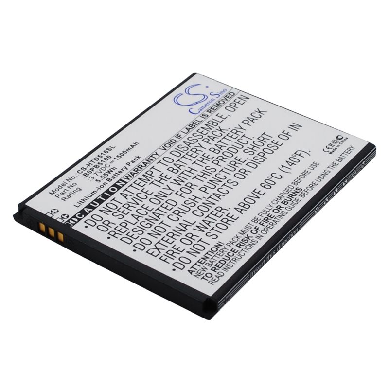 Li-ion Battery Fits Htc, D316, D316d, D516 3.7v, 1500mah Mobile & SmartPhone Cameron Sino Technology Limited