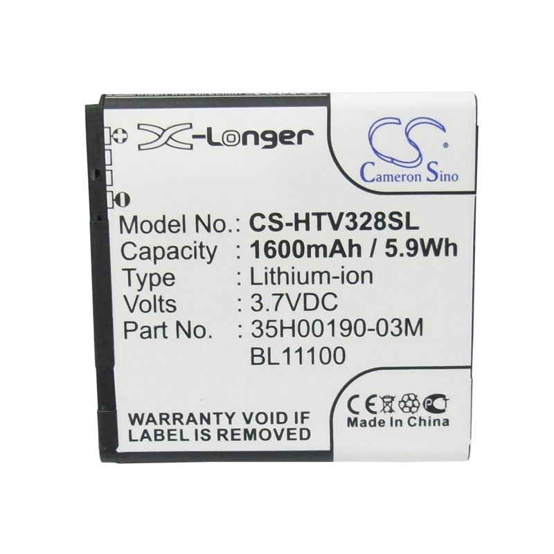 Li-ion Battery fits Htc, desire q, desire u, desire v 3.7V, 1600mAh Mobile & SmartPhone Cameron Sino Technology Limited