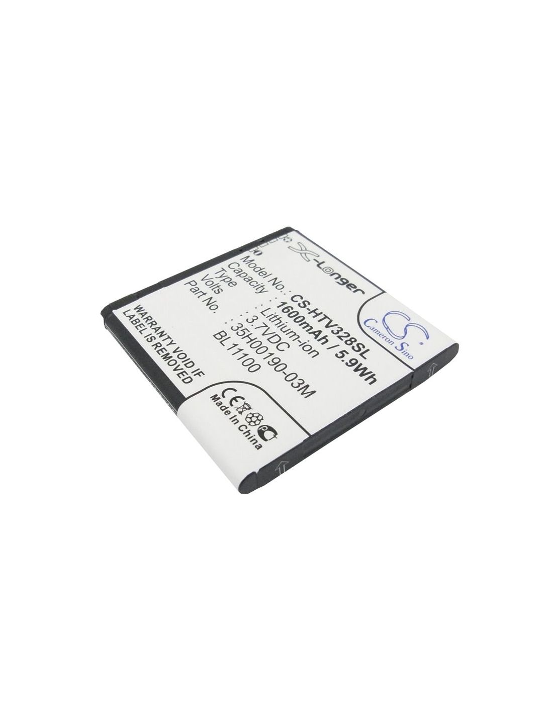 Li-ion Battery fits Htc, desire q, desire u, desire v 3.7V, 1600mAh Mobile & SmartPhone Cameron Sino Technology Limited