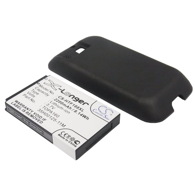 Li-ion Battery fits Htc, f3188, rome, rome 100 3.7V, 2200mAh Mobile & SmartPhone Cameron Sino Technology Limited