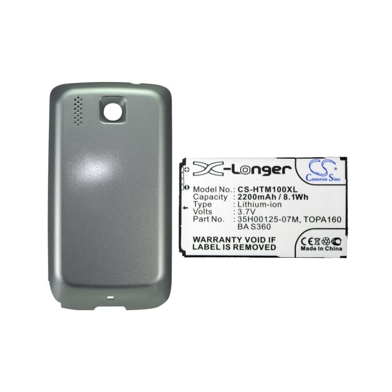 Li-ion Battery fits Htc, mega 100, t3333, touch2 3.7V, 2200mAh Mobile & SmartPhone Cameron Sino Technology Limited (Suspended)