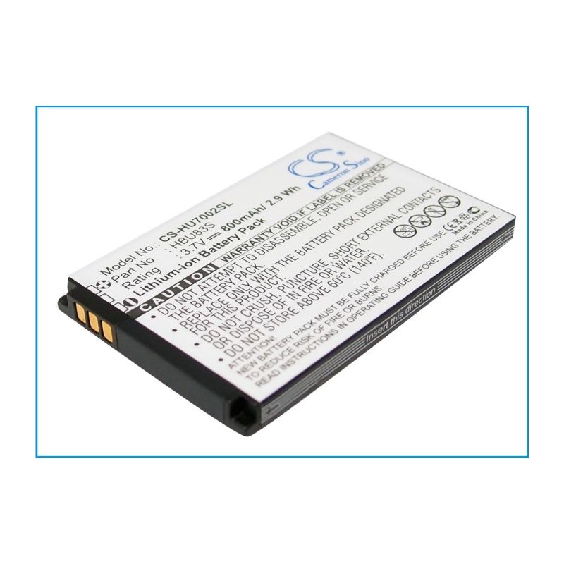 Li-ion Battery fits Huawei, a608, c2008, c2202 3.7V, 800mAh Mobile & SmartPhone Cameron Sino Technology Limited