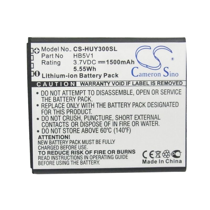 Li-ion Battery fits Huawei, ascend g350, ascend g350-u00, ascend t8833 3.7V, 1500mAh Mobile & SmartPhone Cameron Sino Technology Limited