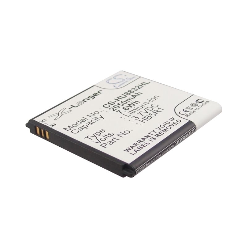 Li-ion Battery fits Huawei, ascend g500d, ascend g600, ascend p1 lte 201hw 3.7V, 2050mAh Communications Cameron Sino Technology Limited (Suspended)