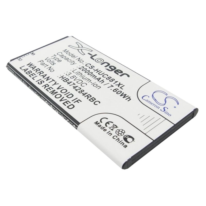 Li-ion Battery Fits Huawei, Ascend G521, Ascend G521-l076, Ascend G615 3.8v, 2000mah Mobile & SmartPhone Cameron Sino Technology Limited