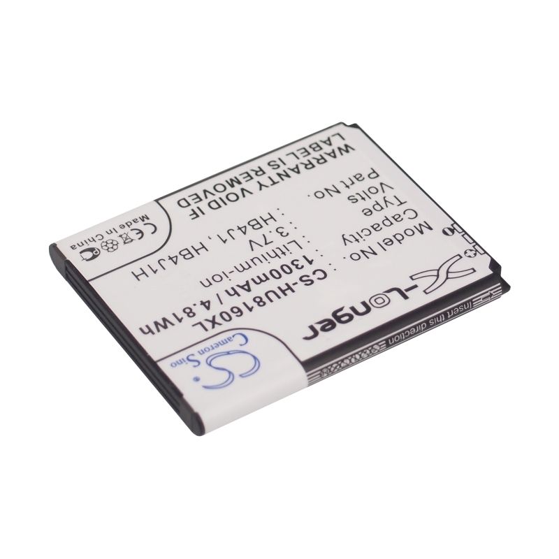 Li-ion Battery fits Huawei, ascend y100, c8500, c8500s 3.7V, 1300mAh Mobile & SmartPhone Cameron Sino Technology Limited
