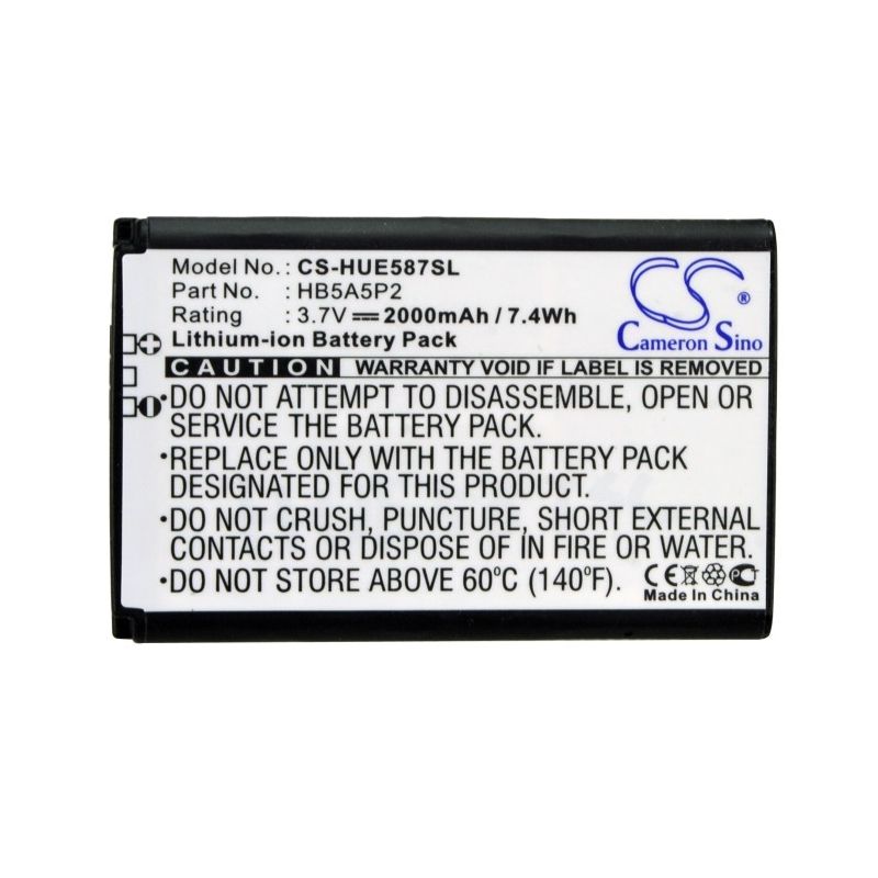 Li-ion Battery Fits Huawei, Data06, Data08, E587 4g 3.7v, 2000mah Hotspot Cameron Sino Technology Limited