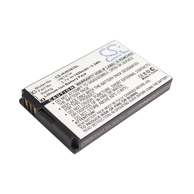 Li-ion Battery Fits Huawei, E583c, Mifi E583c Wireless Pointer, R201 3.7v, 1450mah Hotspot Cameron Sino Technology Limited