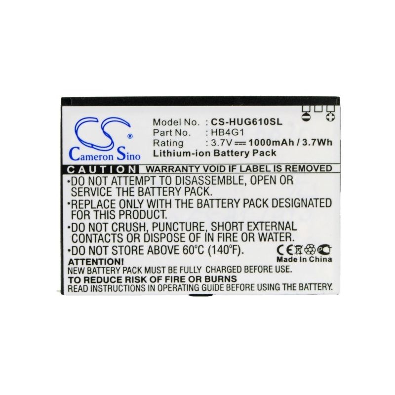 Li-ion Battery fits Huawei, g6610, g6610v, para claro 3.7V, 1000mAh Mobile & SmartPhone Cameron Sino Technology Limited (Suspended)
