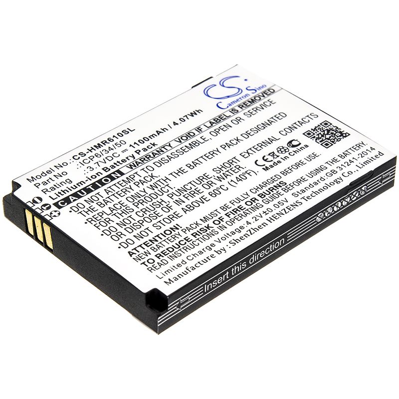 Li-ion Battery fits Humanware, Smartview Versa, Smartview Versa+ 3.7V, 1100mAh Equipment & Survey & Test Cameron Sino Technology Limited