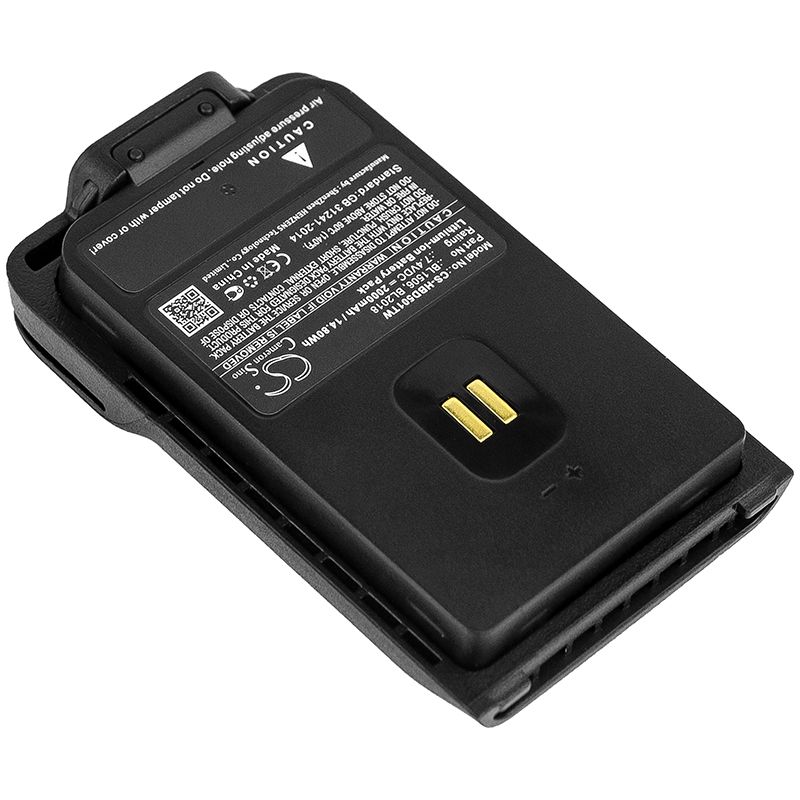 Li-ion Battery fits Hytera, Bd500, Bd505, Bd555 7.4V, 2000mAh Two-Way Radio Cameron Sino Technology Limited