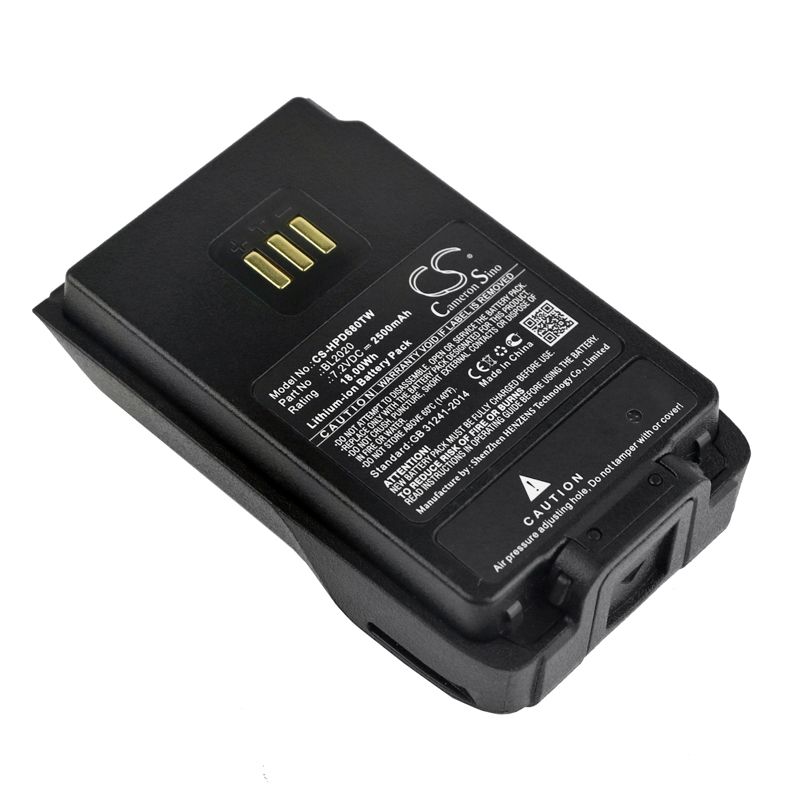Li-ion Battery fits Hytera, Pd402, Pd412, Pd500 Ul913 7.2V, 2500mAh Two-Way Radio Cameron Sino Technology Limited