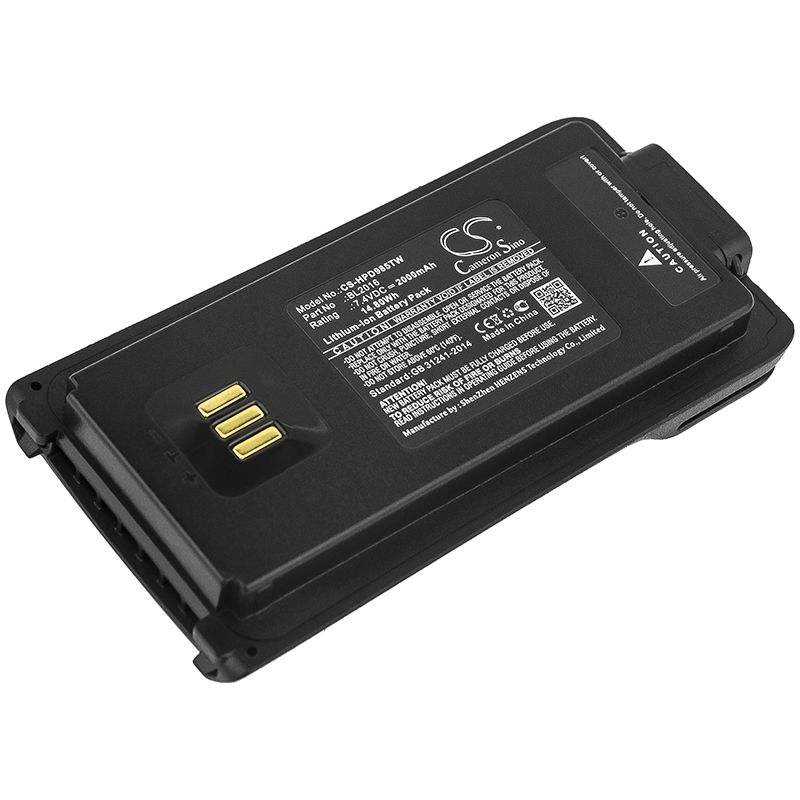 Li-ion Battery fits Hytera, Pd985, Pd985u 7.4V, 2000mAh Two-Way Radio Cameron Sino Technology Limited