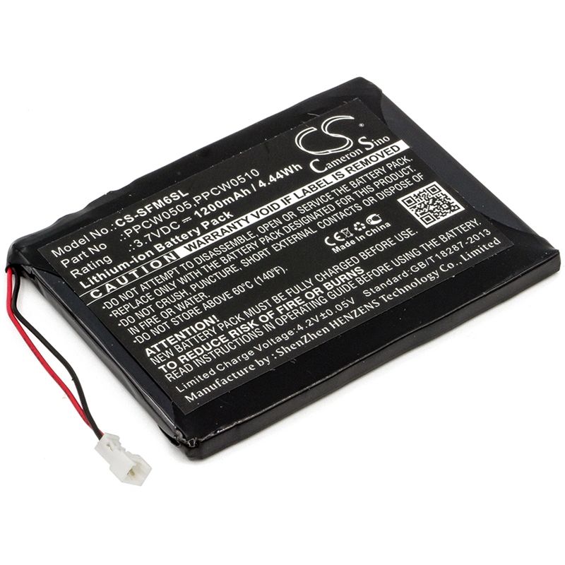Li-ion Battery fits I-audio, X5l 30gb, I-audio 3.7V, 1200mAh Media Player Cameron Sino Technology Limited
