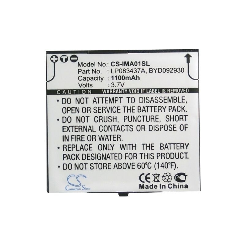 Li-ion Battery fits I-mate, spl 3.7V, 1100mAh Mobile & SmartPhone Cameron Sino Technology Limited (Suspended)