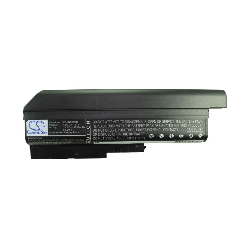 Li-ion Battery fits Ibm, thinkpad R60, thinkpad R60 9455, thinkpad R60 9456 10.8V, 8800mAh Notebook & Laptop Cameron Sino Technology Limited