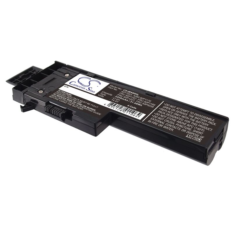 Li-ion Battery fits Ibm, thinkpad X60, thinkpad X60 1702, thinkpad X60 1703 14.4V, 2200mAh Notebook & Laptop Cameron Sino Technology Limited
