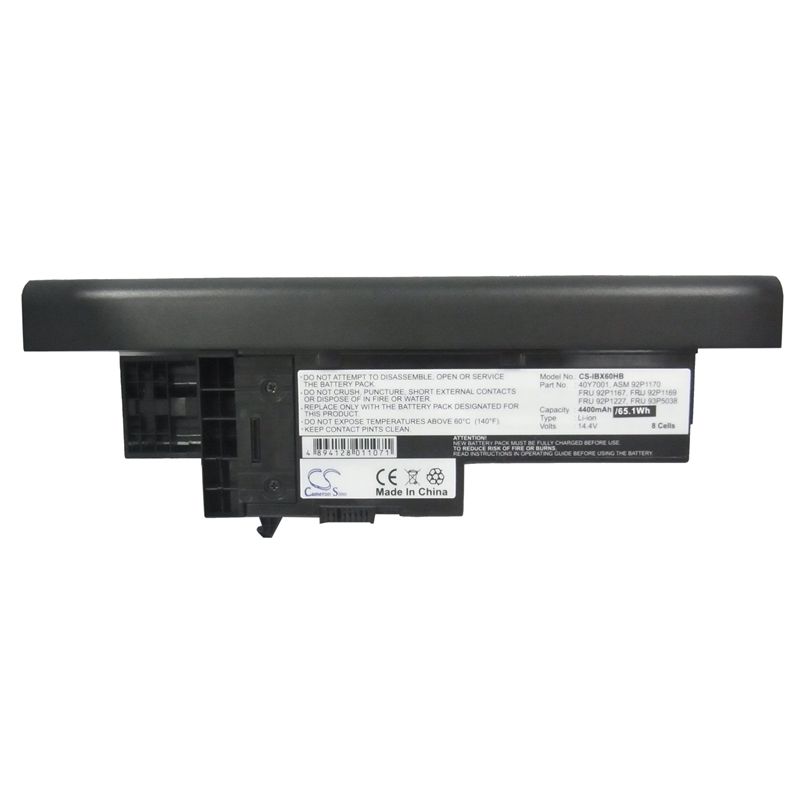 Li-ion Battery fits Ibm, thinkpad X60, thinkpad X60 1702, thinkpad X60 1703 14.4V, 4400mAh Notebook & Laptop Cameron Sino Technology Limited