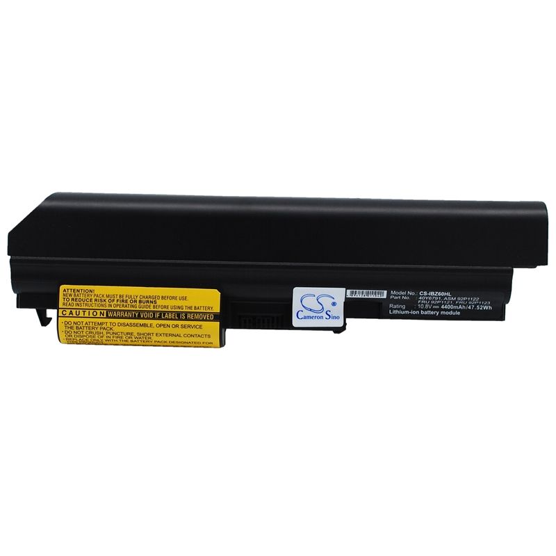 Li-ion Battery fits Ibm, thinkpad Z60t, thinkpad Z60t 2511, thinkpad Z60t 2512 10.8V, 4400mAh Notebook & Laptop Cameron Sino Technology Limited