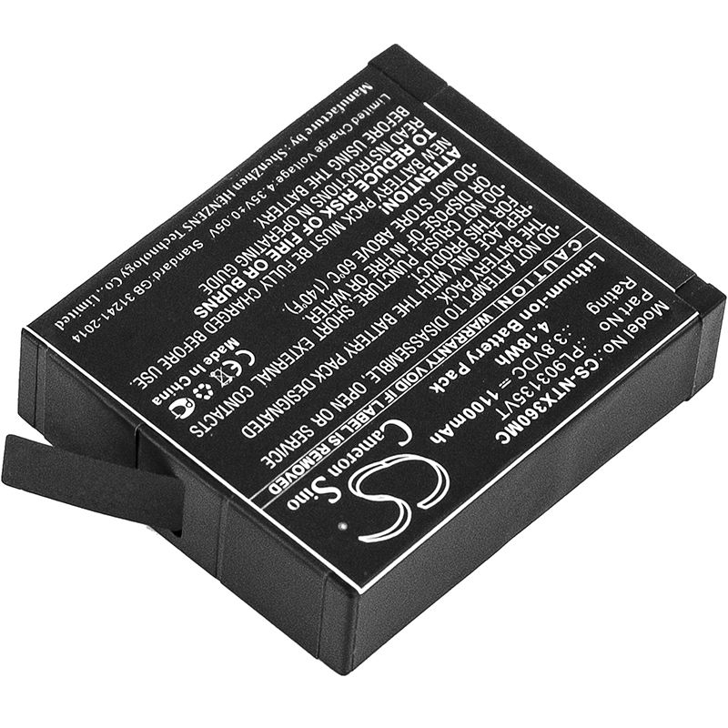 Li-ion Battery Fits Insta360, One X 3.8v, 1100mah Camera Cameron Sino Technology Limited