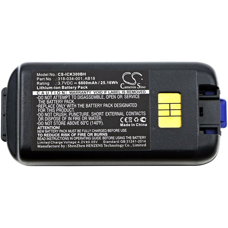 Li-ion Battery Fits Intermec, Ck3, Ck3a, Ck3c 3.7v, 6800mah Barcode Scanner Cameron Sino Technology Limited