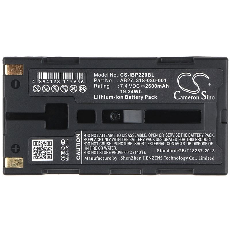 Li-ion Battery fits Intermec, Pb2, Pb2a, Pb3 7.4V, 2600mAh Barcode Scanner Cameron Sino Technology Limited