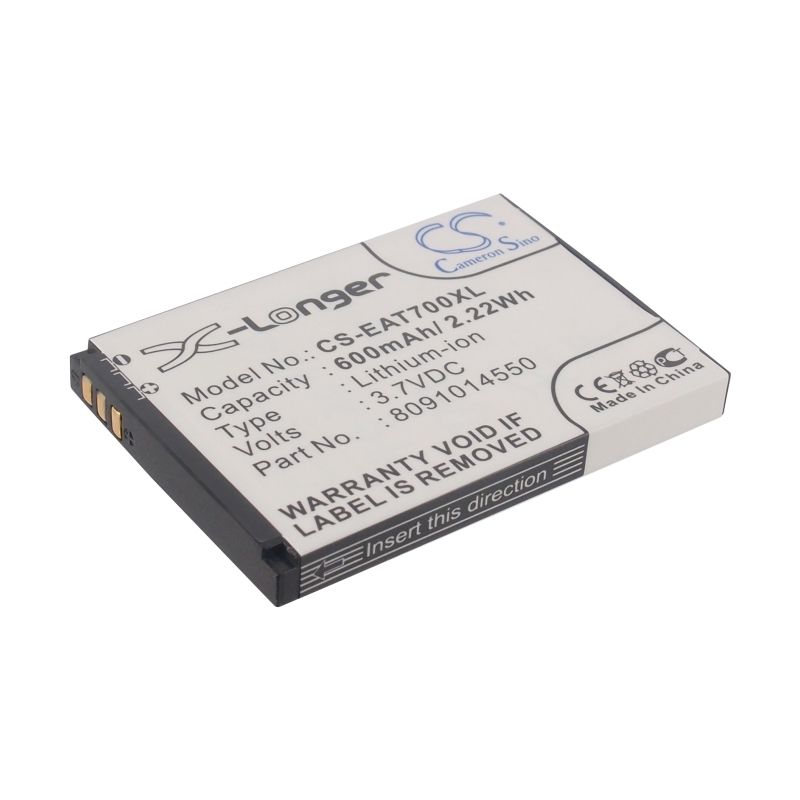 Li-ion Battery fits Itt, easy 7 3.7V, 600mAh Mobile & SmartPhone Cameron Sino Technology Limited