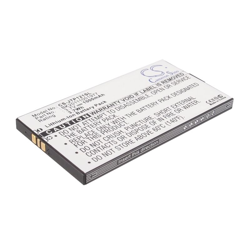 Li-ion Battery fits Jcb, toughphone tradesman, tp121 3.7V, 1000mAh Communications Cameron Sino Technology Limited (Suspended)