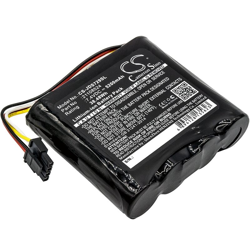 Li-ion Battery fits Jdsu, 21100729 000, 21129596 000, Wifi Advisor Wireless Lan Analyzer 7.4V, 5200mAh Equipment & Survey & Test Cameron Sino Technology Limited