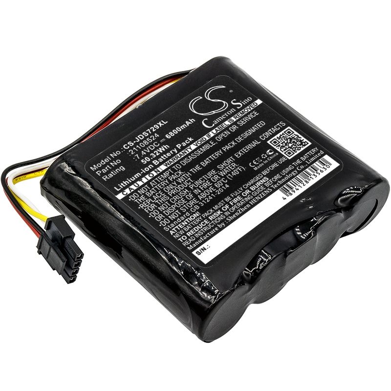 Li-ion Battery Fits Jdsu, 21100729 000, 21129596 000, Wifi Advisor Wireless Lan Analyzer 7.4v, 6800mah Equipment & Survey & Test Cameron Sino Technology Limited