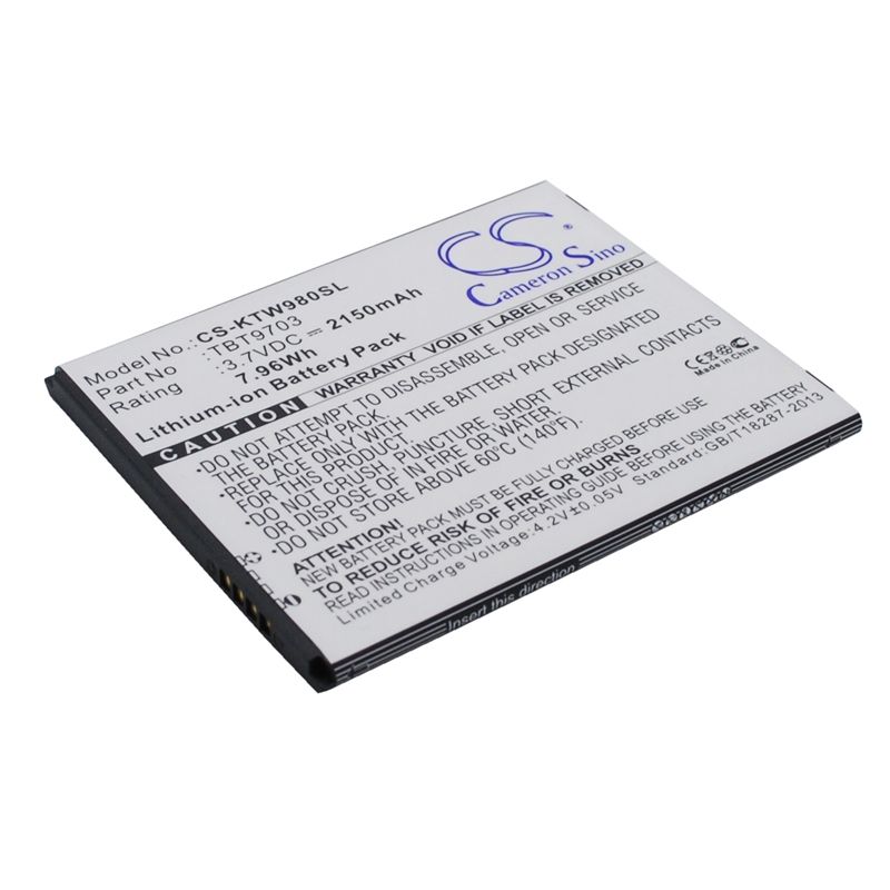 Li-ion Battery fits K-touch, kis 3, kis 3w, kis 4 3.7V, 2150mAh Mobile & SmartPhone Cameron Sino Technology Limited