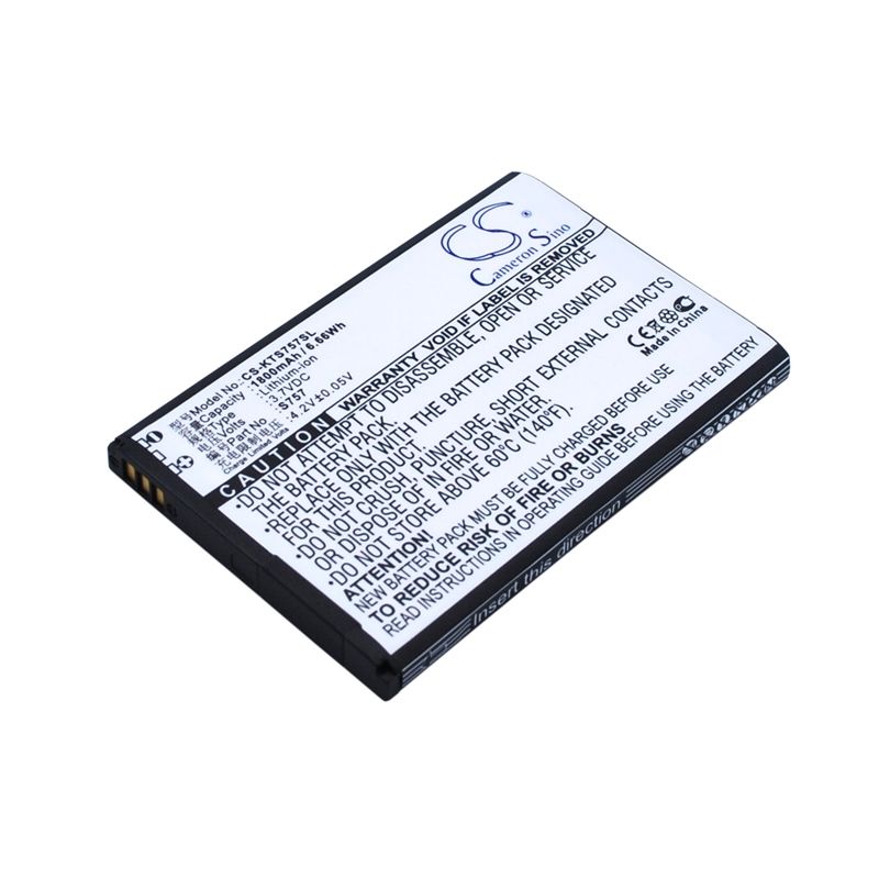 Li-ion Battery fits K-touch, s757 3.7V, 1800mAh Mobile & SmartPhone Cameron Sino Technology Limited