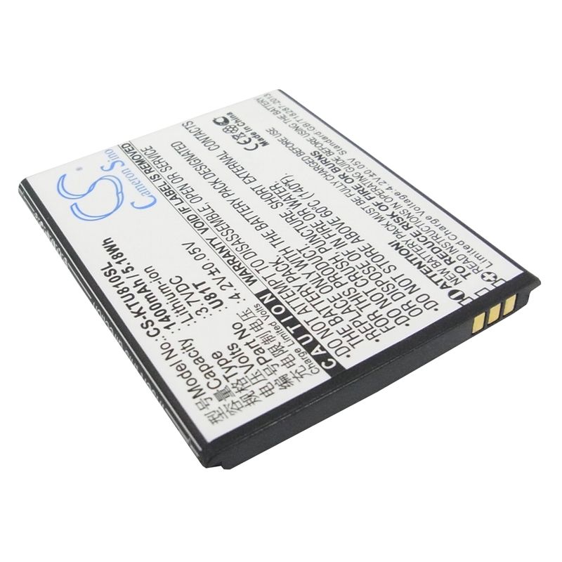 Li-ion Battery fits K-touch, u81t 3.7V, 1400mAh Communications Cameron Sino Technology Limited (Suspended)