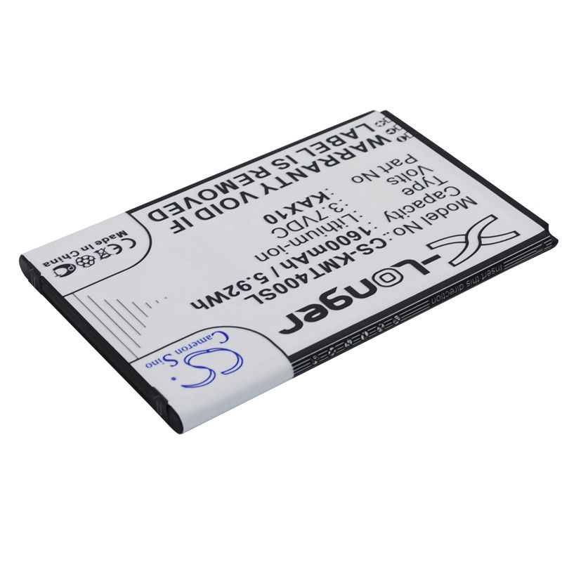 Li-ion Battery fits Kazam, trooper x4.0 3.7V, 1600mAh Mobile & SmartPhone Cameron Sino Technology Limited